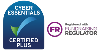 Cyber essentials & Fundraising regulator logos