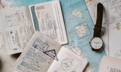 Passports and a watch