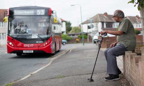 Waiting for a bus