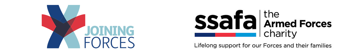 Joining Forces with SSAFA logos