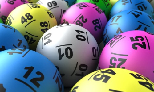 a selection of colourful lottery balls