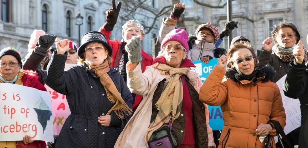 Older people campaigning